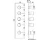 Схема Смеситель термостатический Fima - Carlo Frattini Next F3869X4CR Минимализм / Хай-тек