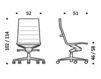 Схема Кресло ICF Office 2015 1943149 972 Современный / Скандинавский / Модерн