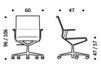 Схема Кресло ICF Office 2015 3695719 981 Современный / Скандинавский / Модерн