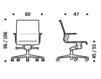 Схема Кресло ICF Office 2015 3695733 30B Современный / Скандинавский / Модерн