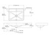 Схема Раковина накладная Vox Rectangle Kohler 2015 K-2660-1-95 Современный / Скандинавский / Модерн