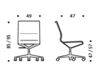 Схема Кресло ICF Office 2015 3685017 05N Современный / Скандинавский / Модерн