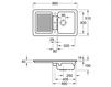 Схема Раковина накладная CONDOR 50 Villeroy & Boch Arena Corner 6732 01 FU Современный / Скандинавский / Модерн