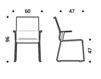 Схема Стул с подлокотниками ICF Office 2015 3691617 03N Современный / Скандинавский / Модерн