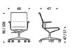 Схема Кресло ICF Office 2015 3695819 918 Современный / Скандинавский / Модерн