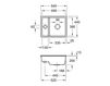 Схема Раковина накладная SUBWAY XU Villeroy & Boch Kitchen 6758 01 i2 Современный / Скандинавский / Модерн