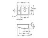 Схема Раковина встраиваемая SUBWAY XM FLAT Villeroy & Boch Kitchen 6780 2F KR Современный / Скандинавский / Модерн