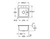 Схема Раковина встраиваемая SUBWAY XS FLAT Villeroy & Boch Kitchen 6781 1F KD Современный / Скандинавский / Модерн