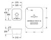 Схема Раковина встраиваемая CISTERNA 45 Villeroy & Boch Kitchen 6704 01 KD Современный / Скандинавский / Модерн