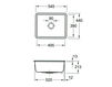Схема Раковина встраиваемая SUBWAY 60 SU Villeroy & Boch Kitchen 3310 01 KD Современный / Скандинавский / Модерн