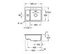 Схема Раковина встраиваемая SUBWAY XM FLAT Villeroy & Boch Kitchen 6780 1F R1 Современный / Скандинавский / Модерн