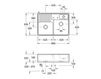 Схема Раковина встраиваемая DOUBLE-BOWL SINK Villeroy & Boch Kitchen 6323 91 KR Современный / Скандинавский / Модерн