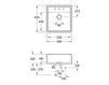 Схема Раковина встраиваемая SINGLE-BOWL SINK Villeroy & Boch Kitchen 6320 61 J0 Современный / Скандинавский / Модерн