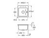 Схема Раковина встраиваемая SUBWAY XS FLAT Villeroy & Boch Kitchen 6781 2F TR Современный / Скандинавский / Модерн