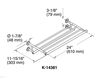 Схема Держатель для полотенец Purist Kohler 2015 K-14381-BN Современный / Скандинавский / Модерн