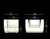 Схема Кресло для террасы BIG CUT ARMCHAIR Plust LIGHTS 8279 A4182+YELLOW Минимализм / Хай-тек