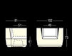Схема Кресло для террасы BIG CUT ARMCHAIR Plust LIGHTS 8279 A4182+ROSE Минимализм / Хай-тек