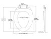 Схема Крышка для унитаза Lustra Quick-Release Kohler 2015 K-4652-95 Современный / Скандинавский / Модерн