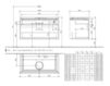 Схема Тумба под раковину LEGATO Villeroy & Boch Bathroom and Wellness B124 00 Современный / Скандинавский / Модерн