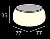 Схема Столик журнальный T BALL Plust LIGHTS 8248 A4182 Минимализм / Хай-тек