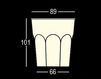 Схема Столик кофейный CUBALIBRE Plust LIGHTS 8296 A4182+GREEN Минимализм / Хай-тек