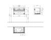 Схема Тумба под раковину MEMENTO Villeroy & Boch Bathroom and Wellness C781 R0 Современный / Скандинавский / Модерн