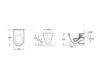 Схема Унитаз подвесной O.NOVO Villeroy & Boch Bathroom and Wellness 5662 10 Современный / Скандинавский / Модерн