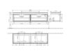 Схема Тумба под раковину PURE STONE Villeroy & Boch Bathroom and Wellness 9571 20 00 Современный / Скандинавский / Модерн