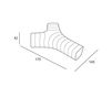 Схема Скамейка JETLAG Plust FURNITURE 6291 N4 Минимализм / Хай-тек