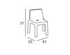Схема Стул SIMPLE Plust FURNITURE 6257 WHITE Минимализм / Хай-тек