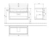 Схема Тумба под раковину SUBWAY 2.0 Villeroy & Boch Bathroom and Wellness A915 00 Современный / Скандинавский / Модерн