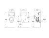 Схема Писсуар SUBWAY Villeroy & Boch Bathroom and Wellness 7517 00 Современный / Скандинавский / Модерн