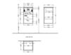 Схема Тумба 2MORROW Villeroy & Boch Bathroom and Wellness A764 LZ XX Современный / Скандинавский / Модерн