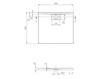 Схема Душевой поддон ARCHITECTURA METALRIM Villeroy & Boch Bathroom and Wellness UDA 9080 ARA 248V-XX Современный / Скандинавский / Модерн