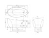 Схема Ванна AVEO NEW GENERATION Villeroy & Boch Bathroom and Wellness UBQ 194 AVE 9T1V-XX Современный / Скандинавский / Модерн