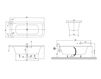 Схема Ванна LOOP & FRIENDS SQUARE Villeroy & Boch Bathroom and Wellness UBA 180 LFS 7V-XX Современный / Скандинавский / Модерн