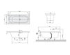 Схема Ванна LOOP & FRIENDS OVAL Villeroy & Boch Bathroom and Wellness UBA 167 LFO 2V-XX Современный / Скандинавский / Модерн
