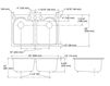 Схема Раковина встраиваемая Hartland Kohler 2015 K-5818-5U-95 Современный / Скандинавский / Модерн