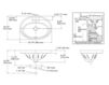 Схема Раковина накладная Serif Kohler 2015 K-2075-4-0 Современный / Скандинавский / Модерн