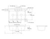 Схема Раковина накладная Delafield Kohler 2015 K-5950-4-47 Современный / Скандинавский / Модерн