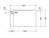 Схема Душевой поддон Duravit 2015 720161 00 0 00 0000 Современный / Скандинавский / Модерн