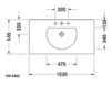 Схема Раковина накладная Duravit 2015 049910 00 00 Современный / Скандинавский / Модерн