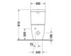 Схема Унитаз напольный Duravit 2015 213409 00 00 Современный / Скандинавский / Модерн