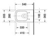 Схема Унитаз подвесной Duravit 2015 222209 00 00 Современный / Скандинавский / Модерн