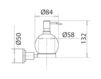 Схема Дозатор для мыла Jado New Haven L4037AA Современный / Скандинавский / Модерн