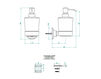 Схема Дозатор для мыла THG PÉTALE DE CRISTAL CLAIR U6A.613 Современный / Скандинавский / Модерн