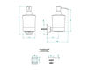 Схема Дозатор для мыла THG PÉTALE DE CRISTAL ROUGE U6C.613 Современный / Скандинавский / Модерн