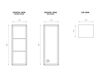 Схема Полка для ванной Doll Cabinet Ypsilon CONTENITORI YDOLCA1 EO Лофт / Фьюжн / Винтаж / Ретро
