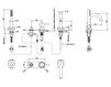 Схема Смеситель для ванны Bongio T Mix 32531/D 2 Современный / Скандинавский / Модерн