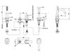 Схема Смеситель для ванны Bongio Pi7 07531CR0DPR Минимализм / Хай-тек